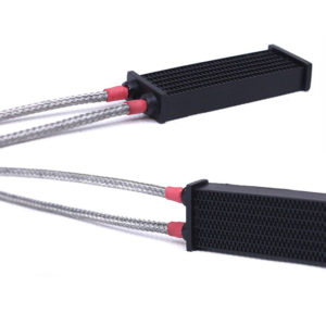 STEEL PIPE OIL COOLER - BLACK
